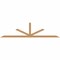 Ekena Millwork Saratoga Timber Gable Bracket, Western Red Cedar, 108"W x 27"H x 1 1/2"D x 3 1/2"F, 6/12 Pitch GBW108X27X0204SAR00SWR - alternate 1